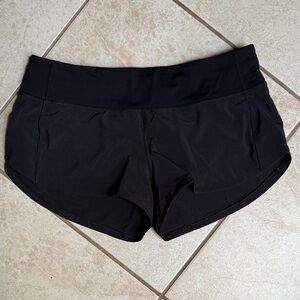 Women's Black Lululemon Athletic Shorts
